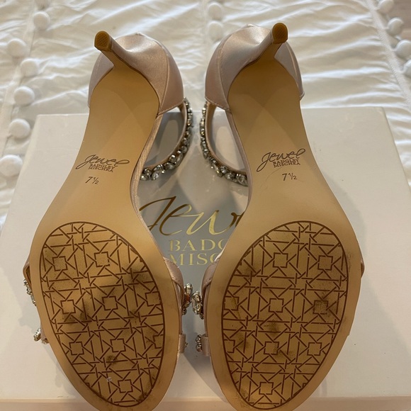 JEWEL BADGLEY MISCHKA Caroline Embellished Strap Evening Shoe - 7.5 - Picture 5 of 5
